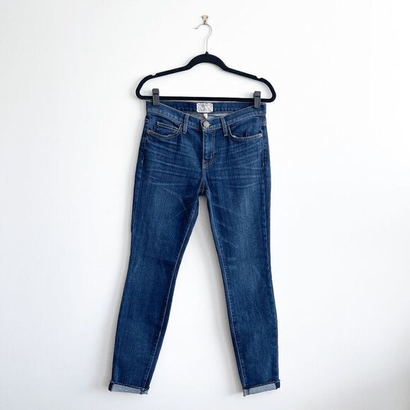 Current/Elliott Womens The Rolled Skinny Denim Jeans Ankle Gibson Blue Sz 28 NWT - Picture 2 of 14